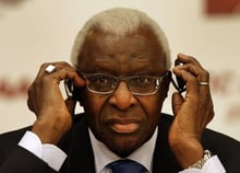 Lamine Diack a été mis en examen en France pour corruption. © Kin Cheung/AP/SIPA