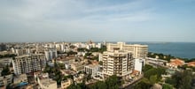 Le quartier du Plateau à Dakar depuis le toit de la tour Amsa. © Youri Lenquette pour JA