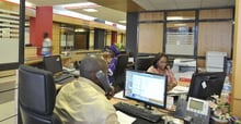 Bureaux de la société générale de banques à Abidjan. © Nabil ZORKOT pour les Éditions du Jaguar