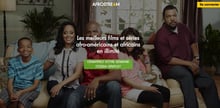 Page d’accueil du site Afrostream © Afrostream/Capture d’écran