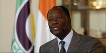 Alassane Ouattara entend faire adopter sa réforme constitutionnelle le plus rapidement possible. © Schalk van Zuydam/AP/SIPA