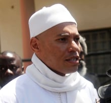 Karim Wade, candidat officiel du PDS à la présidentielle de février 2019. © STR/AP/Sipa