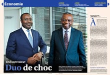 Ouverture des pages économiques de « J.A. » n°2899. © Jeune Afrique.