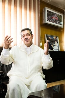 Abdelhamid « Hamid » Chabat, secrétaire général de l’Istiqlal. © Alexandre Dupeyron pour JA