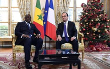 Rencontre entre Macky Sall et François Hollande le 20 décembre à l’Élysée. © Alain Jocard/AP/SIPA