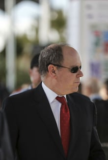 Le prince Albert de Monaco lors de la conférence sur le changement climatique de Marrakech le 14 novembre 2016. © Mosa’ab Elshamy/AP/SIPA