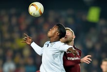 Keita Baldé lors du match contre les Sparta Praha, à Prague en République Tchèque, le 10 mars 2016. © SULOVA KATERINA/AP/SIPA