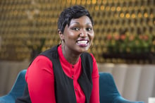 Anta Babacar Ngom Bathily, Directrice Générale de SEDIMA à l’Hôtel Sofitel Ivoire lors du Africa Ceo Forum, Abidjan, Côte d’Ivoire, mars 2016. © Eric Larrayadieu/AFRICA CEO FORUM/J.A