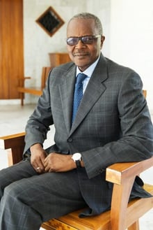 Ousmane Tanor Dieng, secrétaire général du Parti Socialiste, Dakar, mars 2017. © Youri Lenquette/JA