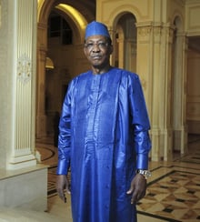 Idriss Déby Itno, le président tchadien, 18 janvier 2017 au palais présidentiel. © Vincent Fournier/JA