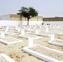 Le cimetière de Thiaroye, établi sur le lieu des faits, a été déclaré « cimetière national » en 2004. © Olivier Aubert/Picturetank