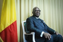 Ibrahim Boubacar Keita, président de la République du Mali à Paris, en décembre 2015. © Vincent Fournier pour JA