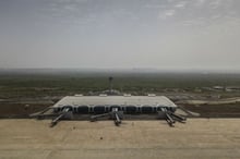 Vue aérienne de l’aéroport international Blaide-Diagne de Dakar (AIBD), qui a été inauguré le 7 décembre 2017. © Sylvain Cherkaoui/Cosmos pour Jeune Afrique