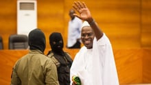 Khalifa Sall, député et maire de Dakar, lors de l’audience du 3 janvier au palais de justice de Dakar. © Clément Tardif pour Jeune Afrique