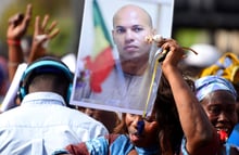 Partisans du fils de l’ancien chef de l’État, à Dakar, en février 2015 © Seyllou/AFP