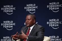 Aliko Dangote au World Economic Forum de 2014 © Sunday Alamba/AP Photo/Sipa/2014