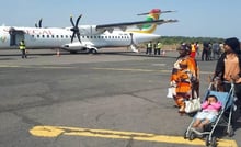 Atterrissage du vol inaugural Air Sénégal à Ziguinchor. © Air Sénégal via Twitter