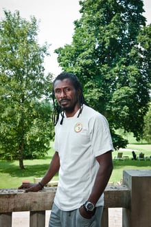 Aliou Cisse (Senegal), ancien footballeur, entraineur de la selection nationale du Senegal pour la coupe du monde. A Vittel (France), le 06.06.2018. Photo : Vincent Fournier/JA © Vincent Fournier/JA