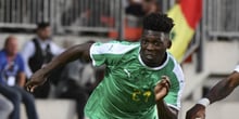 Le Sénégalais Lamine Gassama, défenseur des Lions de la Teranga au Mondial 2018 en Russie. © Geert Vanden Wijngaert/AP/SIPA