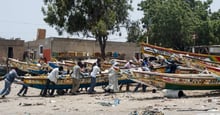 Port de pêche de Soumbedioune © Sylvain Cherkaoui pour Jeune Afrique