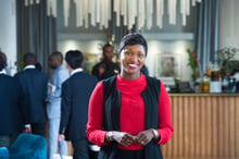 Anta Babacar Ngom, Directrice Générale à SEDIMA à l’Hôtel Sofitel Ivoire lors du Africa Ceo Forum, Abidjan, Côte d’Ivoire, mars 2016 Â© Eric Larrayadieu/AFRICA CEO FORUM/J.A © Eric Larrayadieu pour J.A.