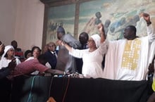 Soham El Wardini élue par ses pairs à la tête du conseil municipal de Dakar, le 29 septembre 2018. © Manon Laplace