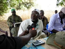 Salif Sadio, l’un des chefs du MFDC, a accepté de négocier avec le gouvernement sous l’égide de Sant’Egidio (ici en janvier 2018). © ALLEN YERO EMBALO/AFP