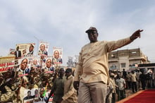 Meeting de Macky Sall à Guediawaye, le mercredi 20 février 2019. © Sylvain Cherkaoui pour JA