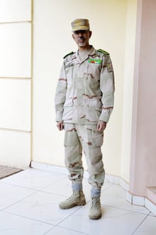 Hanana Ould Sidi, le Commandant de la Force conjointe du G5 Sahel à Bamako, le 6 mars. © Emmanuel Daou Bakary pour JA