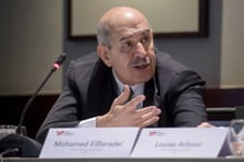 L’ancien directeur de l’Agence internationale de l’énergie atomique (AIEA), Mohamed el-Baradei. DR © Richard Juillart