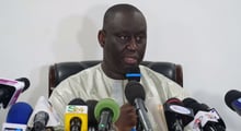 Aliou Sall, lors d’une conférence de presse le 4 juin 2019. © Reuters