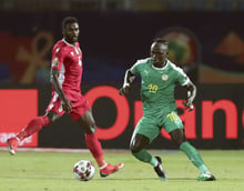 Le Sénégalais Sadio Mané, auteur d’un doublé dans le match de poule face au Kenya, lors de la CAN 2019 en Egypte, le 30 juin. © Hassan Ammar/AP/Sipa