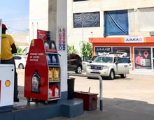 Une station pilote de Shell (Vivo Energy) à Dakar, au Sénégal, où le service de Jumia est proposé. © Jumia