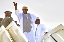 Amadou Toumani Touré lors de son premier retour à Bamako, le 24 décembre 2017. © Michele Cattani/AFP