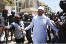 Karim Wade, fils de l’ancien président de la République Abdoulaye Wade, le 15 mars 2013. © STR/AP/SIPA