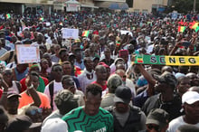 Mobilisation populaire pour la transparence dans la gestion des ressources pétrolières, le 21 juin 2019 à Dakar. © Twitter officiel Aar Li Nu Bokk