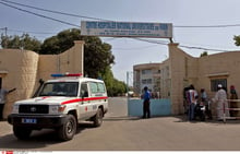 Le centre hospitalier de Fann, à Dakar, en 2014. © Jane Hahn/AP/SIPA