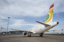 À l’aéroport international Blaise-Diagne (AIBD) de Diass, près de Dakar. © Sylvain Cherkaoui pour JA