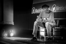 Le cinéaste africain-américain Spike Lee au Black Film Festival de Montréal, en septembre 2018. © David Himbert/Polaris/Starface