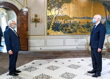 Le titulaire du perchoir (à g.) face à l’hôte du palais de Carthage, le 20 mai. © AFP