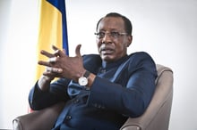 Idriss Déby Itno, à Paris, en novembre 2019. © Vincent Fournier / JA