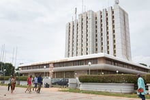 Lomé siège de la BTCI , banque togolaise. © Lomé siège de la BTCI , banque togolaise. Jacques Torregano pour JA