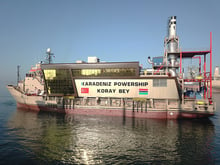 Les barges flottantes de Karpowership. © Karpowership