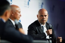 Lors d’un forum économique à Toronto (Canada), en septembre 2019. © Cole Burston/Bloomberg via Getty Images