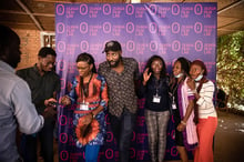 Une masterclass avec le cinéaste Ladj Ly, à Ouagadougou, le 7 novembre 2020. © Sophie Garcia/Hans Lucas