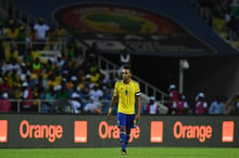 Le Gabonais Pierre-Emerick Aubameyang, en janvier 2017 à Libreville. © GABRIEL BOUYS/AFP