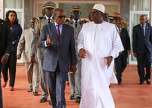 Alpha Condé et Macky Sall, à Dakar le 9 août 2015 © DR / Présidence Sénégal