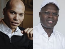 Karim Wade (g.) et Khalifa Sall pourront-ils être candidats aux prochaines élections locales au Sénégal ? © Photomontage / Photo : Vincent Fournier pour JA ; Sylvain Cherkaoui pour JA