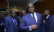 Le chef de l’État congolais à Addis-Abeba (ici en 2020), au siège de l’Union africaine, dont il assure la présidence depuis le 6 février 2021, pour un an.