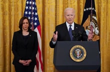 Le président américain Joe Biden et la vice-présidente Kamala Harris, le 20 mai 2021. © Kevin Lamarque/REUTERS